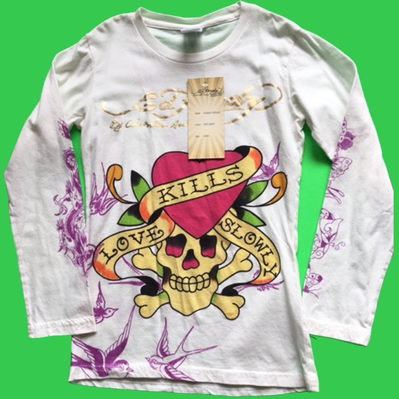 Ed Hardy Other - Ed Hardy Kids t-Shirt Love Kills Slowly 6X NWT